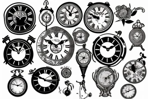 clock tattoo idea