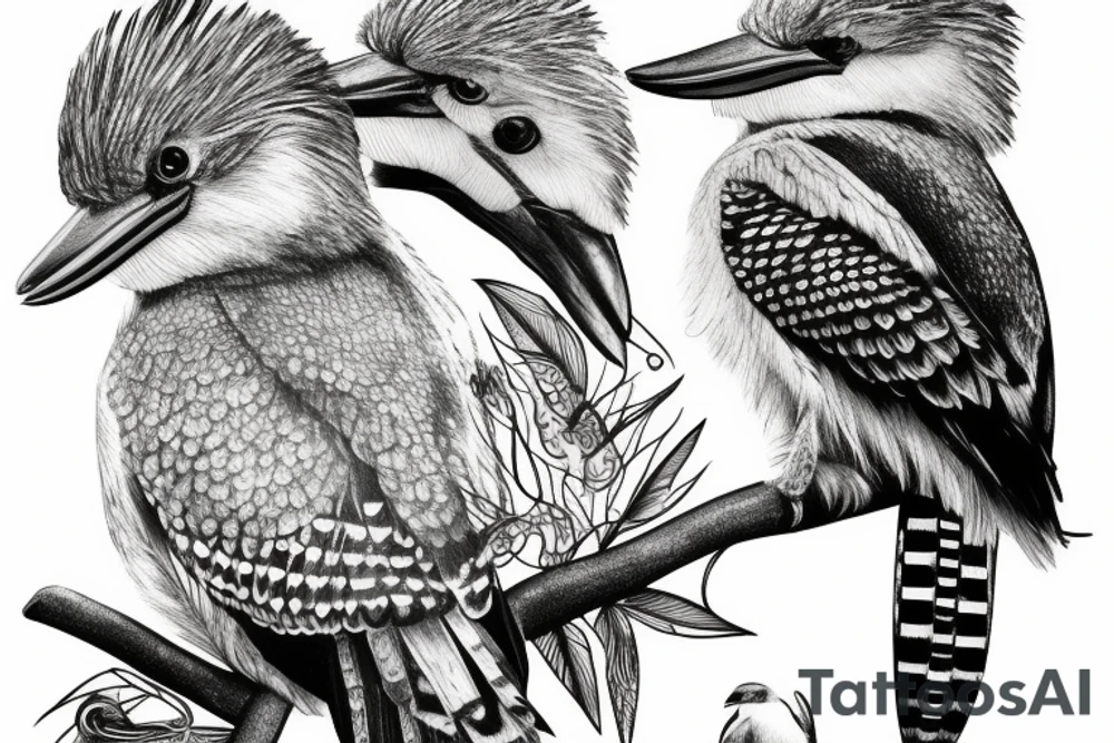 plichtsbewuste Kookaburra tattoo idea