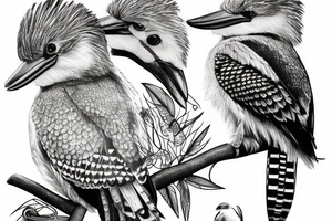 plichtsbewuste Kookaburra tattoo idea