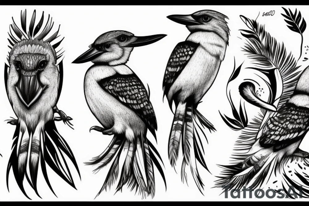 plichtsbewuste Kookaburra tattoo idea