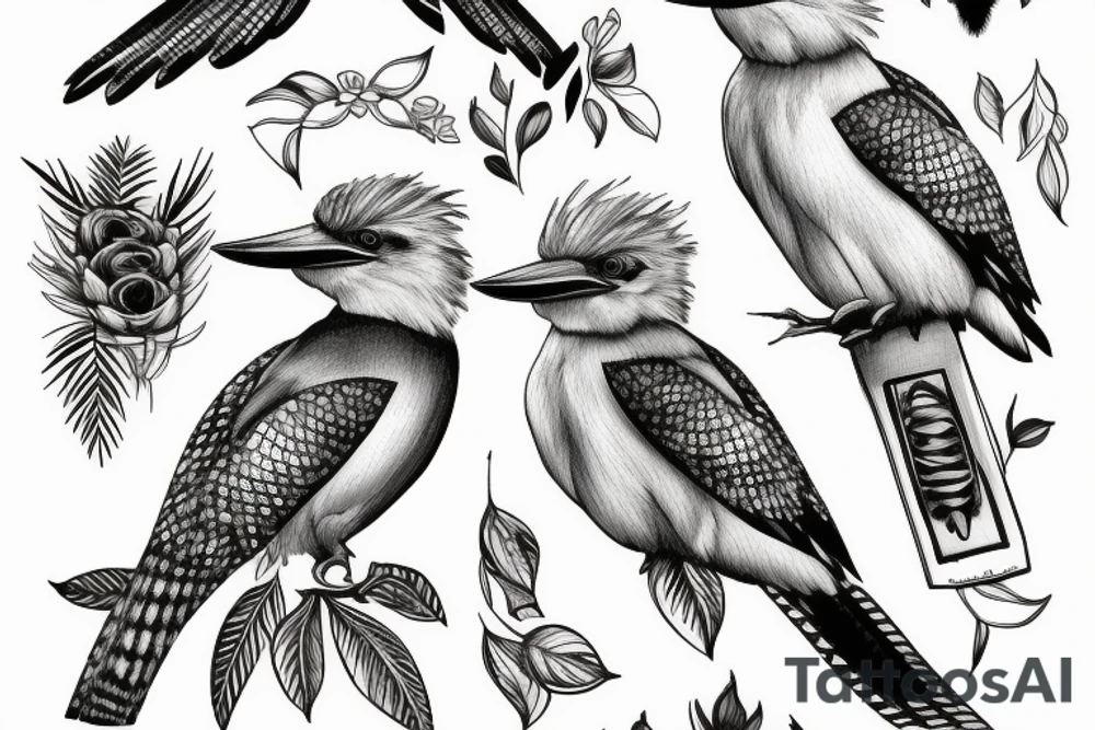 plichtsbewuste Kookaburra tattoo idea