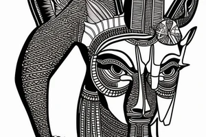 egyptian god anubis on forearm tattoo idea