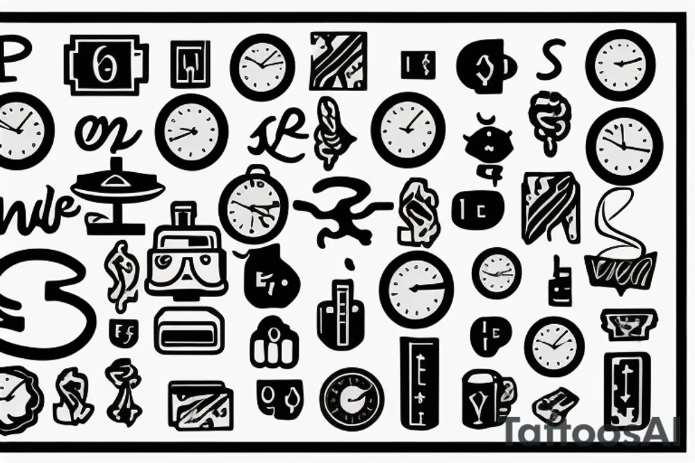 Money goes and comes but time is the only thing that goes so make sure you don’t take it for granted tattoo idea