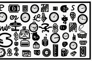 Money goes and comes but time is the only thing that goes so make sure you don’t take it for granted tattoo idea