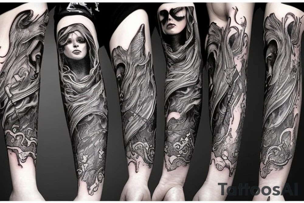 Dark mage tattoo idea