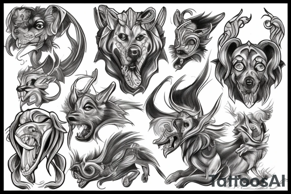 Cerberus tattoo idea