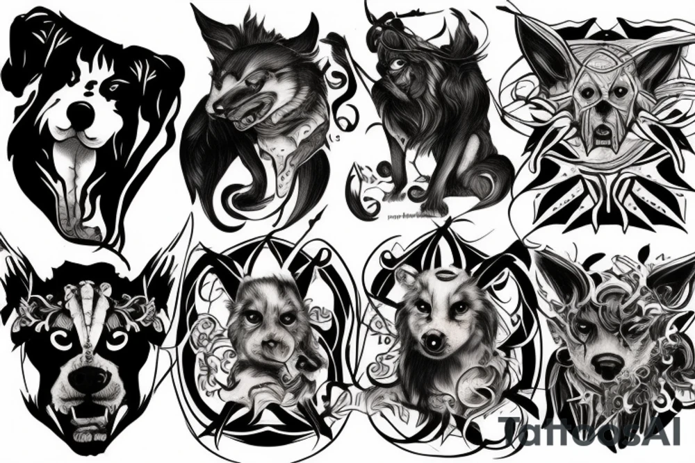 Cerberus tattoo idea