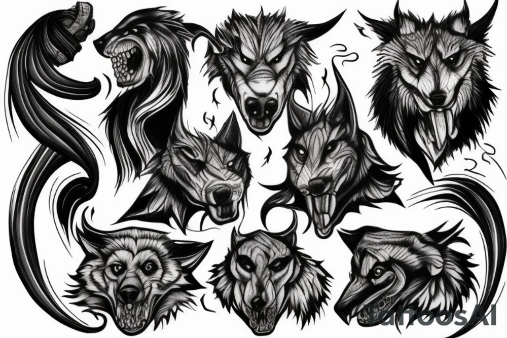 Cerberus tattoo idea