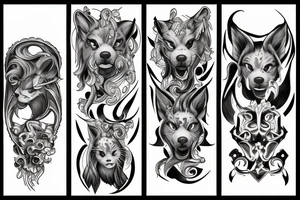 Cerberus three heads tattoo idea