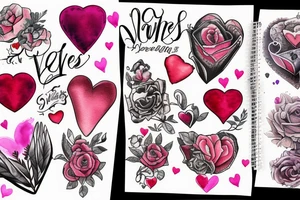 Valentines tattoo idea