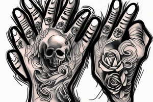 $uicideboy$ text with a skull, hand tatto tattoo idea