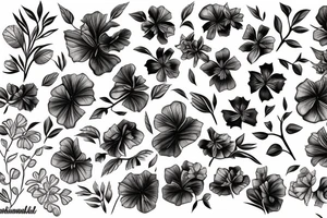 Hibiscus flower and gecko tattoo idea