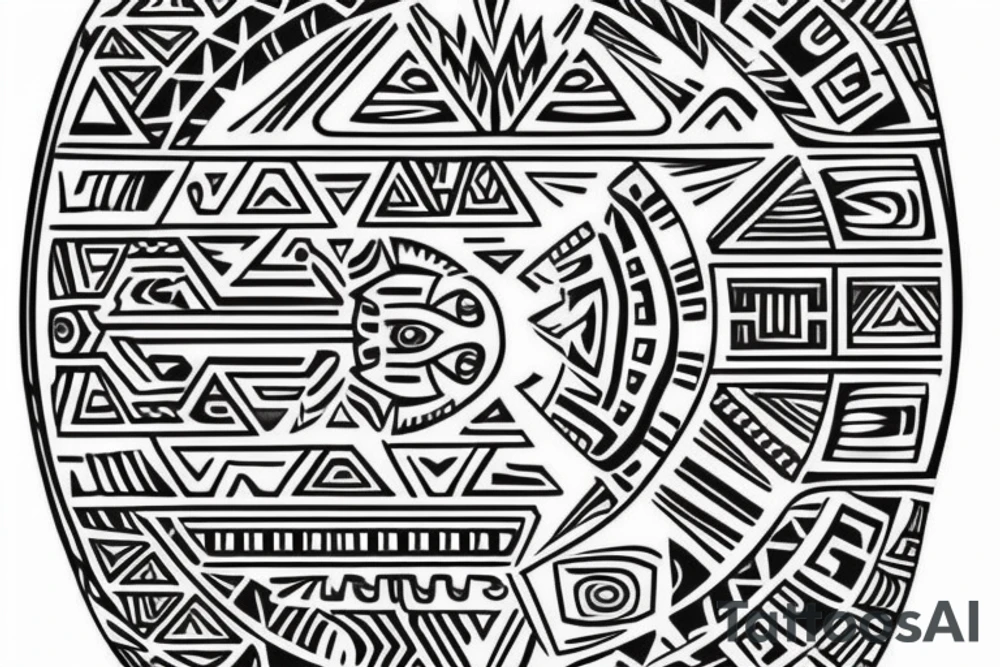 Aztec or Mayan design for a half sleeve. tattoo idea