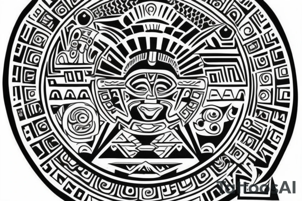 Aztec or Mayan design for a half sleeve. tattoo idea