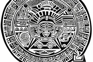 Aztec or Mayan design for a half sleeve. tattoo idea