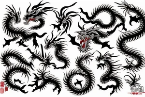 Japanese dragon tattoo idea