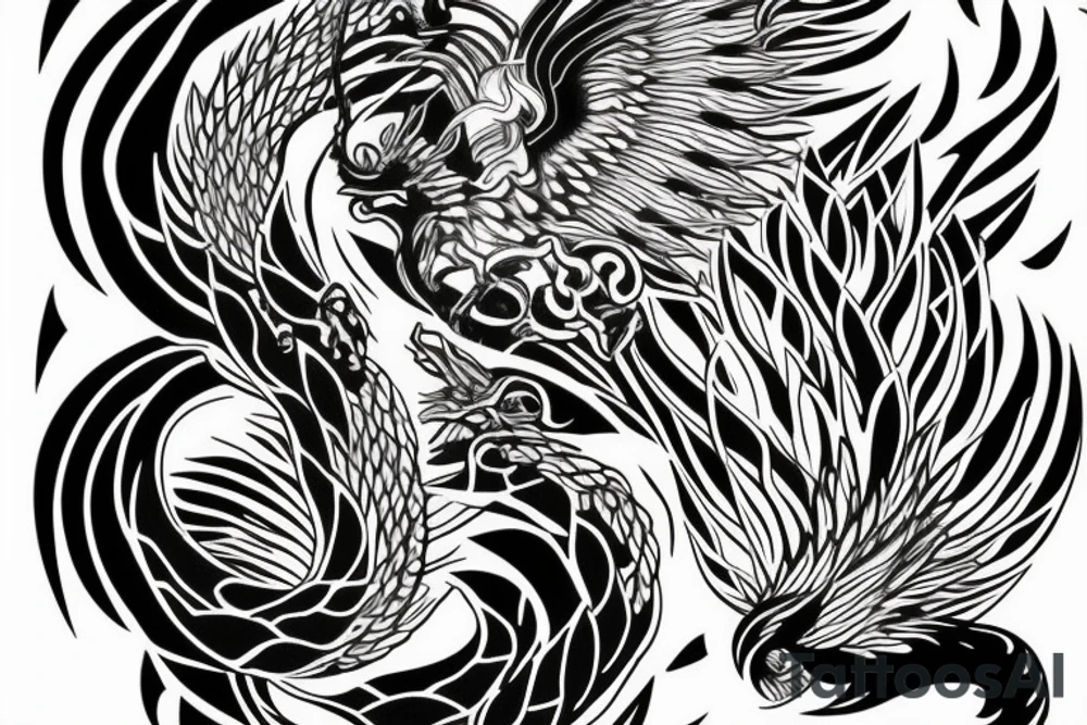 rising phoenix with snake in his claws, wisdom, "Nihal", "Tanav"
for full back tattoo idea