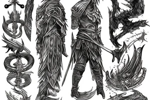 Nameless king from Dark souls tattoo idea