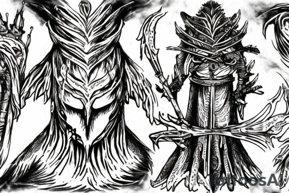 Nameless king from Dark souls tattoo idea