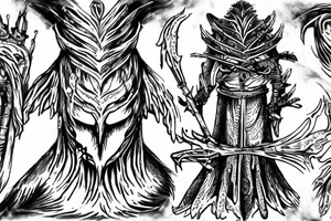 Nameless king from Dark souls tattoo idea