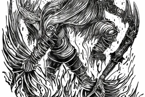 Nameless king from Dark souls tattoo idea