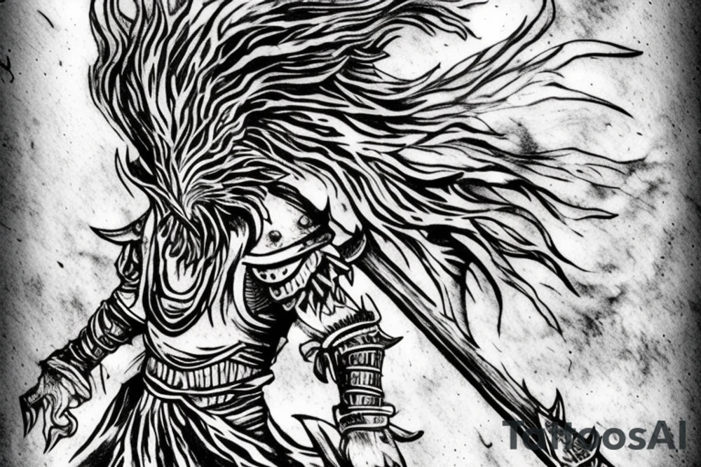 Nameless king from Dark souls tattoo idea