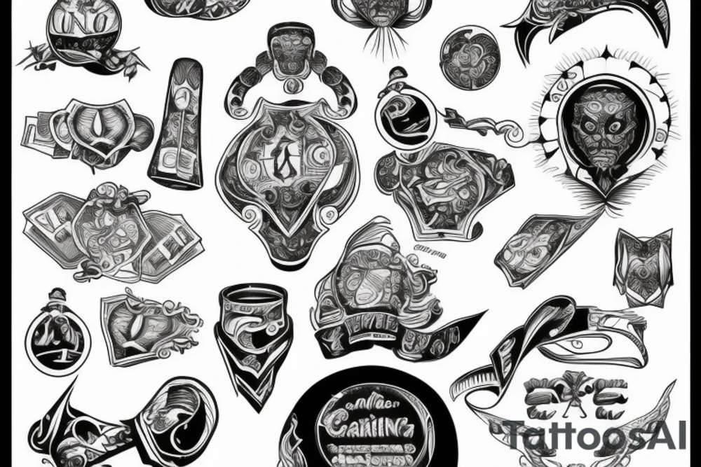 Gambling with destiny tattoo idea