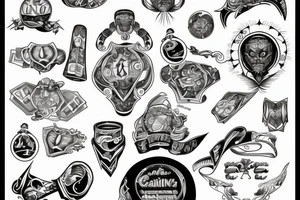 Gambling with destiny tattoo idea