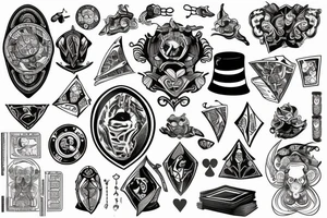 Gambling with destiny tattoo idea