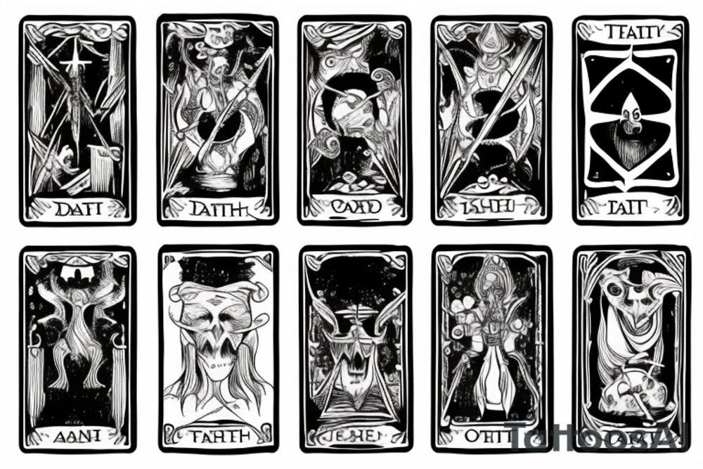 tarot cart death tattoo idea