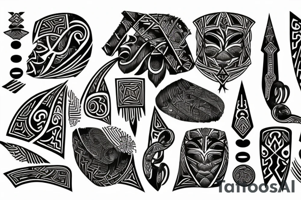 witchcraft maori tattoo idea