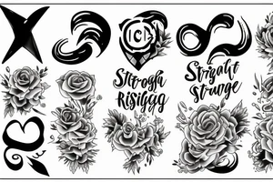 strength, resilience, endurance, happiness tattoo idea