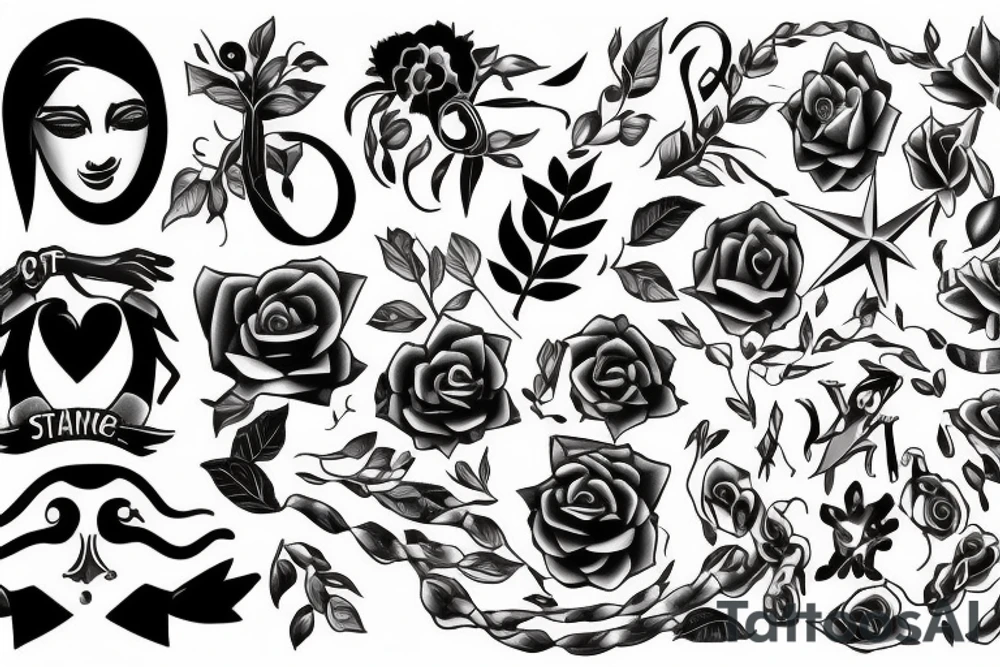 strength, resilience, endurance, happiness tattoo idea