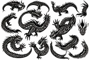 a dragon tattoo that wraps around the arm from the wrist to the shoulder tattoo idea
