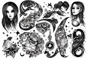 A certain darkness is needed to see the stars tattoo idea