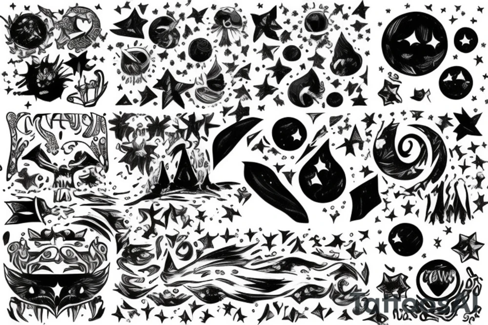 A certain darkness is needed to see the stars tattoo idea