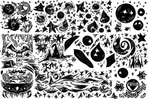 A certain darkness is needed to see the stars tattoo idea