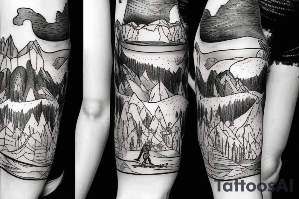 The harder the climb, the better the view tattoo idea