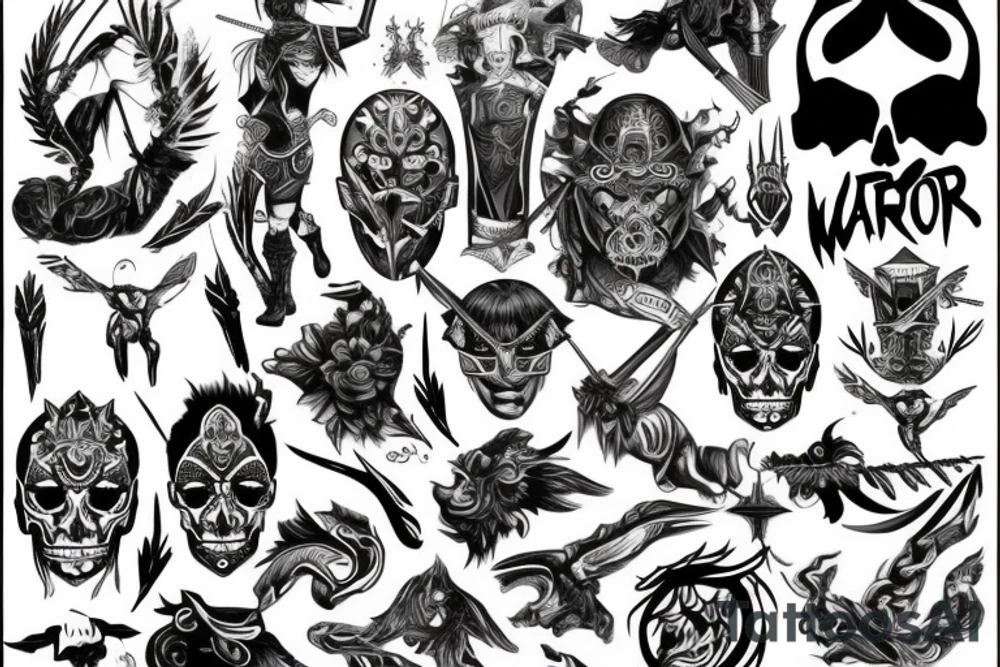 A warrior whom will not back down tattoo idea