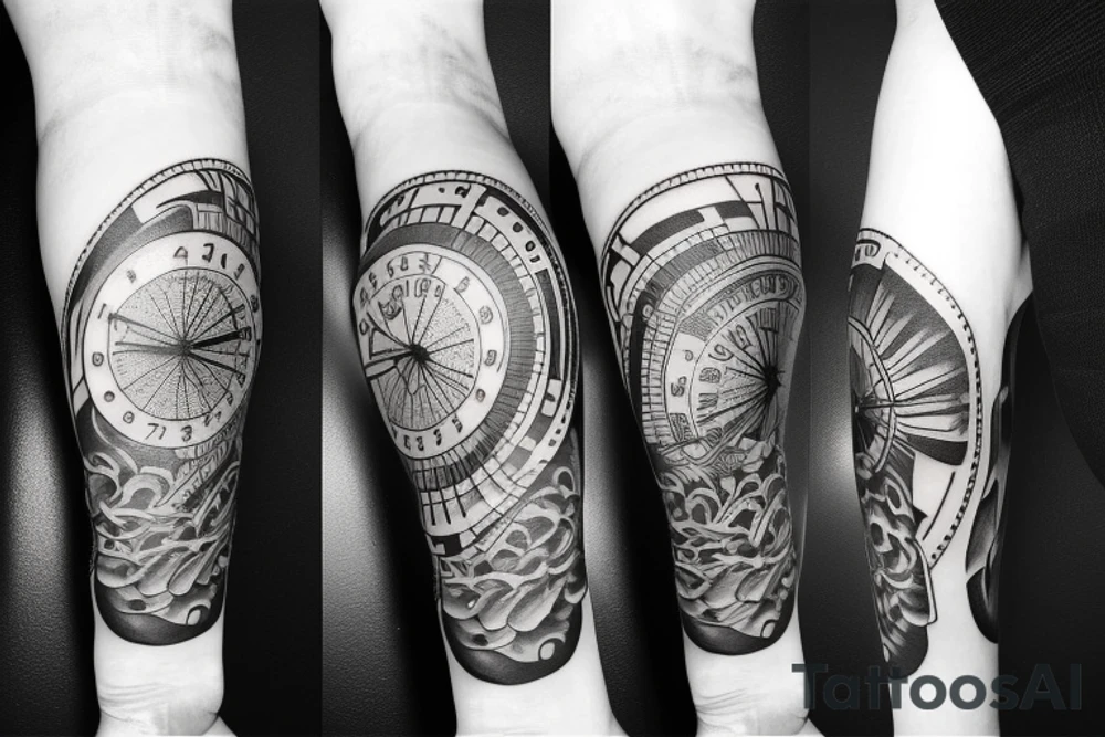 Birth clock tattoo idea