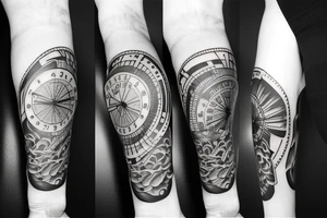 Birth clock tattoo idea