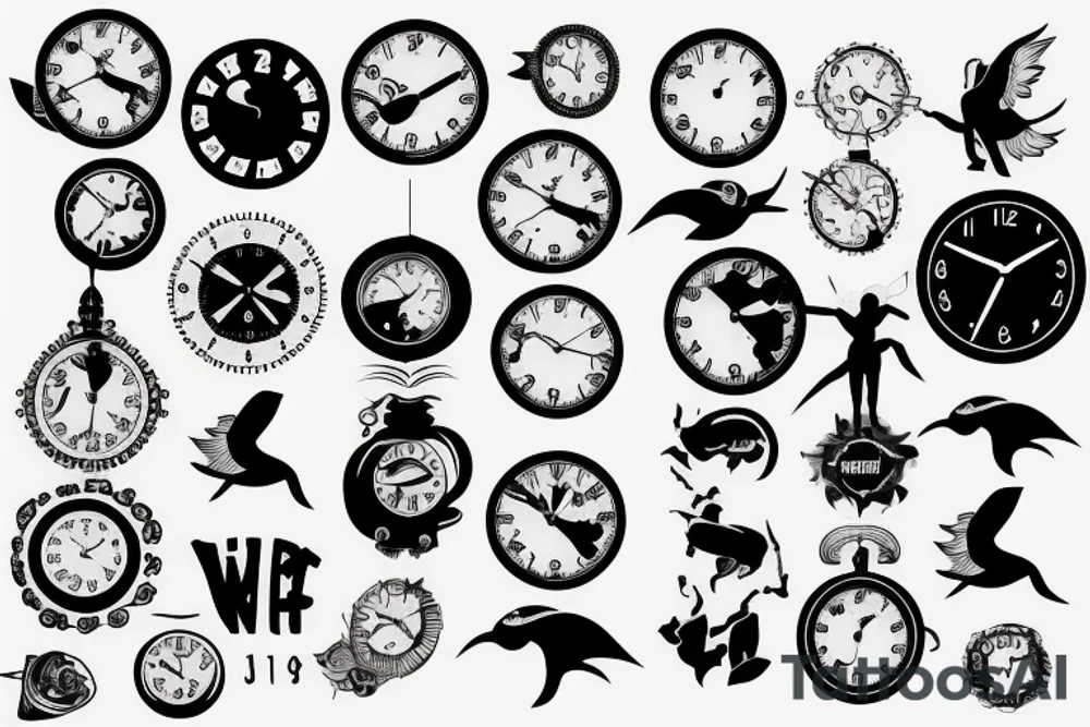 Birth clock tattoo idea