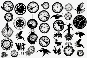 Birth clock tattoo idea