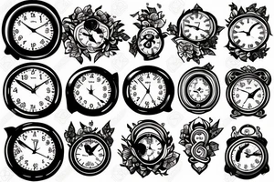 Birth clock tattoo idea