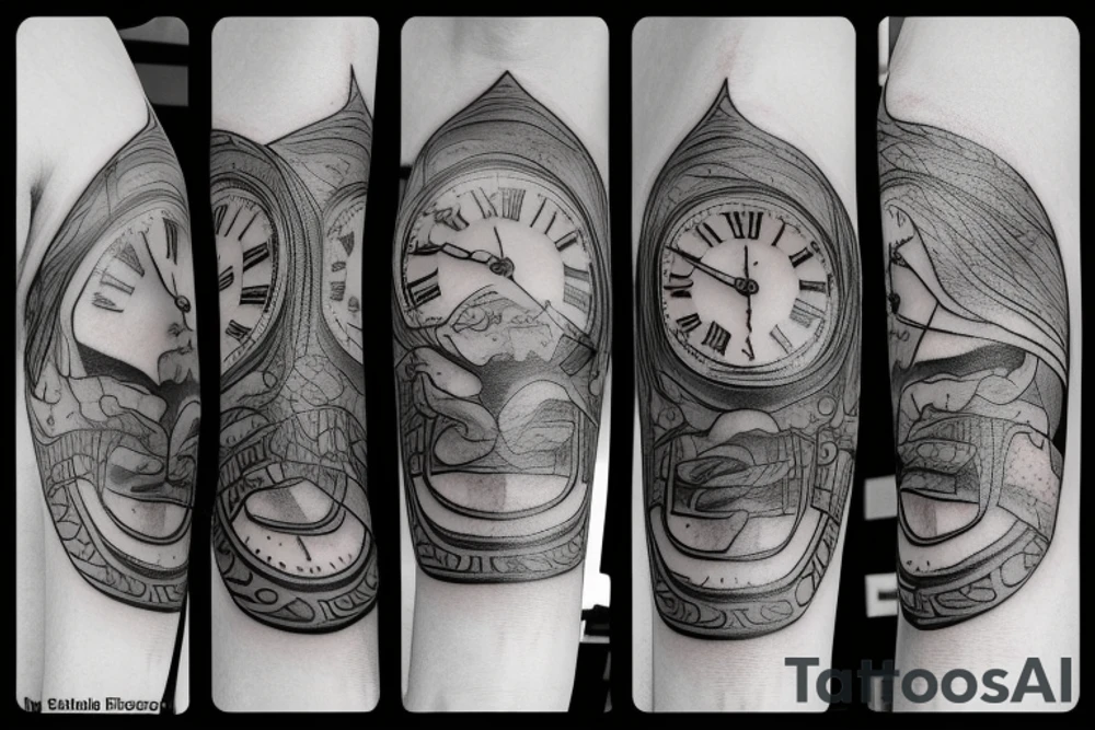 Birth clock tattoo idea