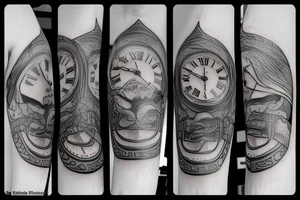 Birth clock tattoo idea