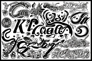 The letters A K A tattoo idea