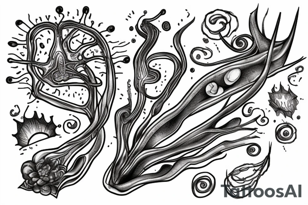 Two neurons connected to each other tattoo idea