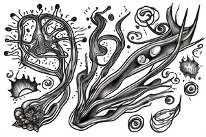 Two neurons connected to each other tattoo idea
