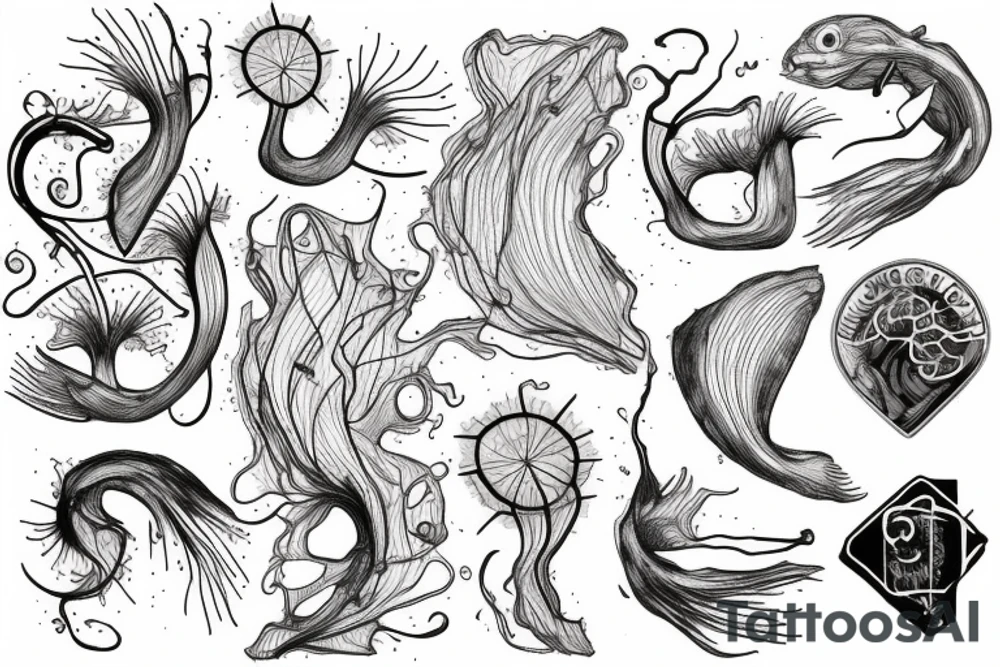 Two neurons connected to each other tattoo idea